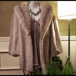 Classic Vintage Faux Fur Jacket